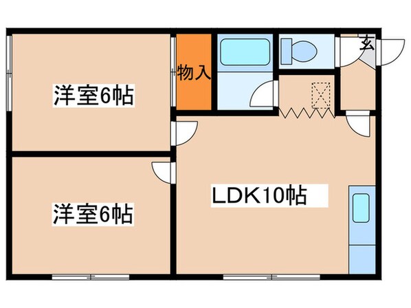 コ－ポ２２の物件間取画像